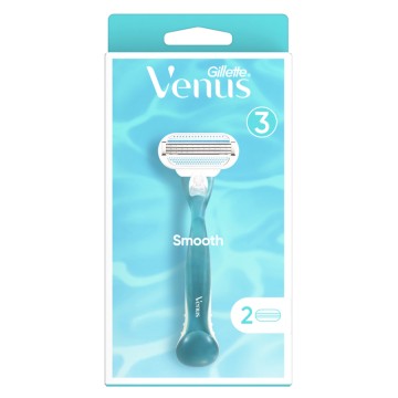 Gillette Venus Smooth Ξυριστική Μηχανή & 2 Ανταλλακτικές Κεφαλές