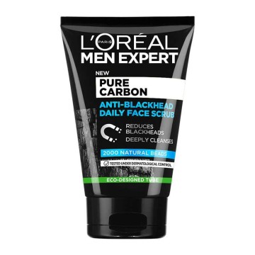 LOreal Men Expert Pure Charcoal Anti-Blackhead Daily Face Scrub 100ml