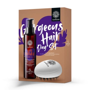 Garden Promo Super Natural Hair Oil 150ml & Δώρο Βούρτσα Μαλλιών 1τμχ