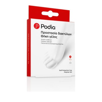 Podia Soft Protection Cap Polymer Gel, Чехол для геля для защиты пальцев, большой, 2 шт.