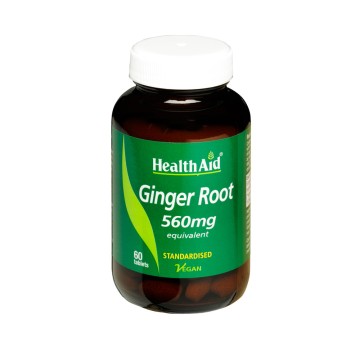 Health Aid Ginger Root 560mg 60 Tabs