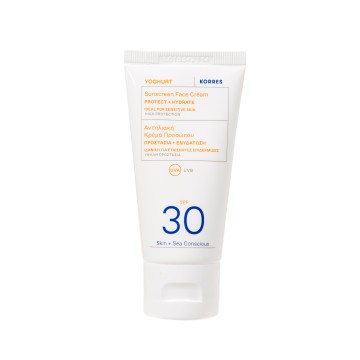 Korres Crème solaire pour le visage au yaourt SPF30, 50 ml