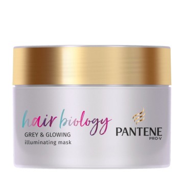 Pantene Hair Biology Masque Illuminateur Éclatant Gris 160 ml