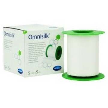 Hartmann Omnisilk fixing tapes made of white synthetic silk 5cmx5m 1pc.