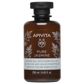 Apivita Pure Jasmine, Γιασεμί Aφρόλουτρο με Aιθέρια Έλαια 250ml