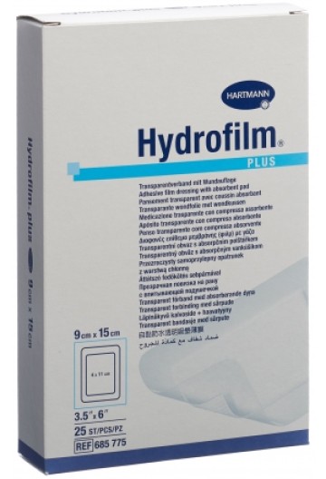 Hartmann Hydrofilm plus jastëk ngjitës 9x15cm 25 copë.