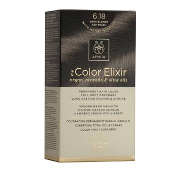 Apivita My Color Elixir 6.18 Βαφή Μαλλιών Ξανθό Σκούρο Σαντρέ Περλέ Apivita My Color Elixir 6.18 Βαφή Μαλλιών Ξανθό Σκούρο Σαντρέ Περλέ