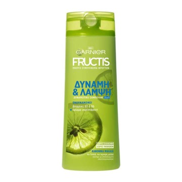 Garnier Fructis Shampooing 2 en 1 Force & Brillance 400 ml