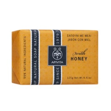 Мыло Apivita Natural Soap с медом для сухой кожи 125гр
