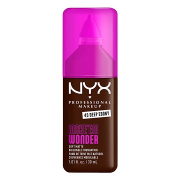 Nyx Make Em Wonder Soft Matte Foundation 43 Deep Ebony 30ml