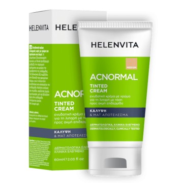 Helenvita Acnormal Tinted Cream, Κρέμα Προσώπου με Χρώμα για Λιπαρό...