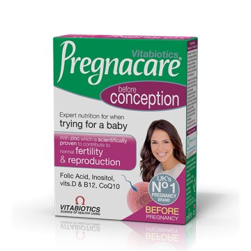 Suplement konceptimi Vitabiotics Pregnacare për gratë që dëshirojnë të mbeten shtatzënë 30 Tabs