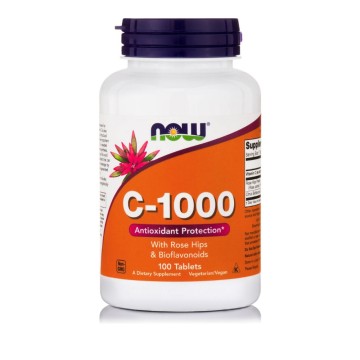 Now Foods C - 1000 mit Hagebutten und Bioflavonoiden 100 Tabletten