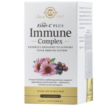 Solgar Ester-C Plus Immune Complex 60 μαλακές κάψουλες Solgar Ester-C Plus Immune Complex 60 μαλακές κάψουλες