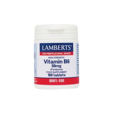 Lamberts Vitamin B6 50mg (Pyridoxine) 100 tablets Lamberts Vitamin B6 50mg (Pyridoxine) 100 tablets