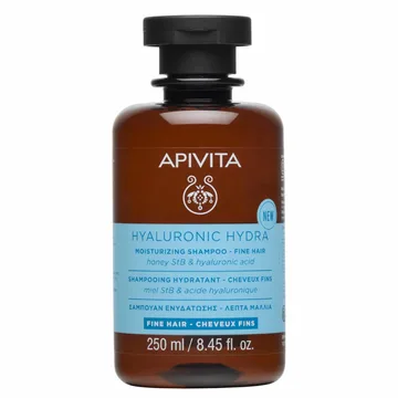 Apivita Hyaluronic Hydra, Shampoing hydratant pour cheveux fins, 250 ml