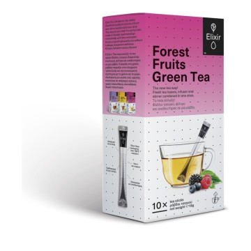 Elixir Passion Fruit Green Tea 10 Tea Sticks 20gr