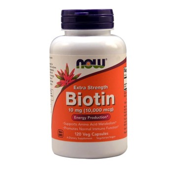 Now Foods Biotin 10 mg 120 растителни капсули