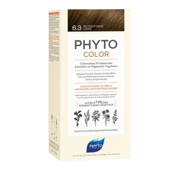 Phyto Phytocolor Μόνιμη Βαφή Μαλλιών 6.3 Ξανθό Σκούρο Χρυσό