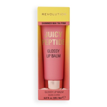 Revolution Juicy Peptide Lip Balm Shimmer Mai Tai Pink, 8ml Revolution Juicy Peptide Lip Balm Shimmer Mai Tai Pink, 8ml