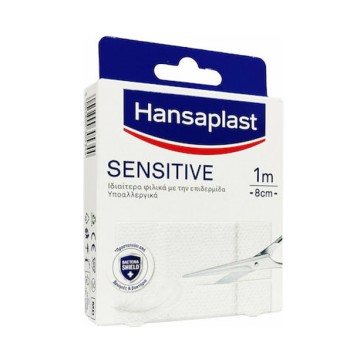 Hansaplast Sensitive 1м x 8см 1шт