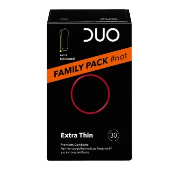 Duo Προφυλακτικά Extra Thin Family Pack 30τμχ Duo Προφυλακτικά Extra Thin Family Pack 30τμχ