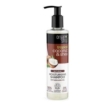 Natura Siberica-Organic Shop Shampoing à la noix de coco et au karité, 280 ml