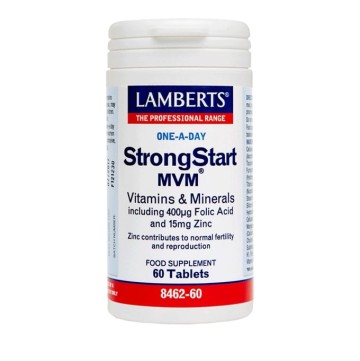 Lamberts Strongstart MVM Multivitamines pour femmes souhaitant concevoir ou enceintes, allaitantes 60 comprimés