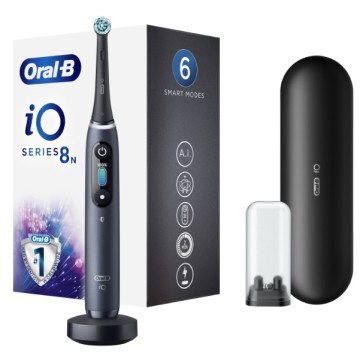 Oral-B iO Series 8 Magnetic Black Onyx Ηλεκτρική Οδοντόβουρτσα με Χρονομετρητή και Αισθητήρα Πίεσης