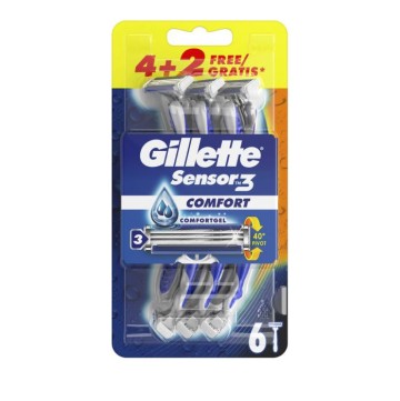 Бритвы Gillette Sensor 3 Comfort 4+2 БЕСПЛАТНО