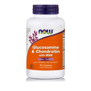 Now Foods Glucosamine & Chondroïtine avec MSM 90 Capsules