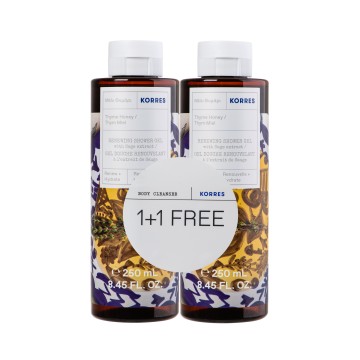 Korres Promo Renewing Shower Gel Thyme & Honey 2x250ml