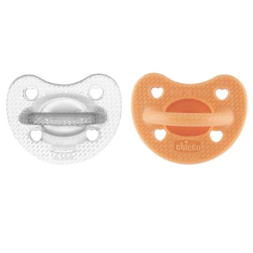 Chicco Physio Forma Luxe Πιπίλα Όλο Σιλικόνη Πορτοκαλί/Γκρι 16-36m ...