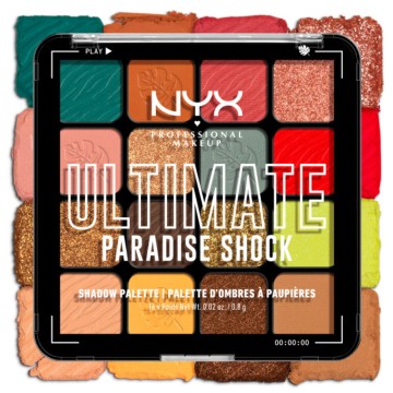 Nyx Professional Makeup Palette de Fards à Paupières Ultimate Paradise Shock 16x0.8g