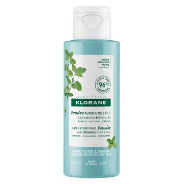 Klorane Aquatique Menthe Polvere Detergente Viso Purificante 50gr