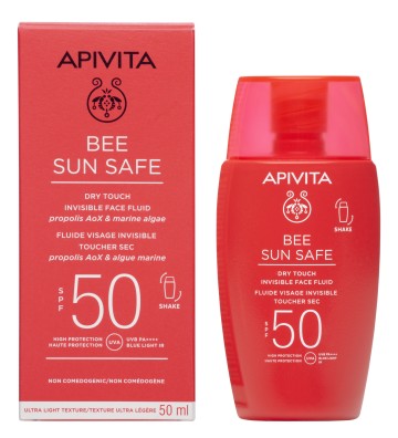 Apivita Bee Sun Safe Dry Touch Invisible Face Fluid SPF50 50ml Apivita Bee Sun Safe Dry Touch Invisible Face Fluid SPF50 50ml