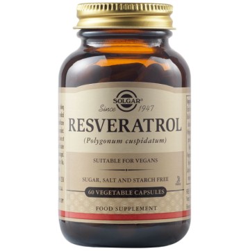 Solgar Resveratrol 100mg Antioxidant 60 Herbal Capsules