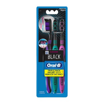 Oral -B Pro-Expert Allrounder Black Οδοντόβουρτα Medium, 3τμχ