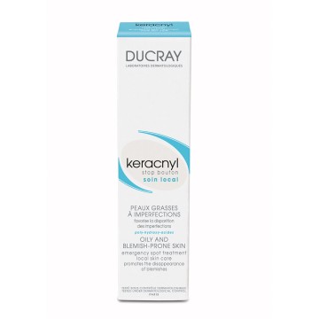 Ducray Keracnyl Stop Bouton, Intensivpflege SOS für Hautunreinheiten (mit Düse) 10ml