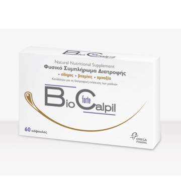 Suplement ushqimor natyral BioCalpil për rënien e flokëve me kapsula hekuri 60