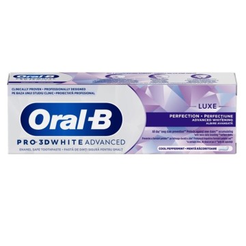 Oral -B Pro 3D White Advanced Luxe Perfection Cool Pepermint 75ml Oral -B Pro 3D White Advanced Luxe Perfection Cool Pepermint 75ml