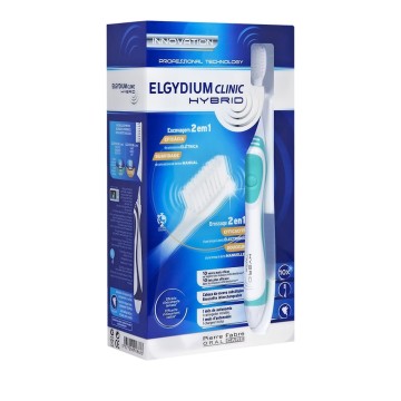 Elgydium Clinic Hybrid Toothbrush Green, Ηλεκτρική Οδοντόβουρτσα Πράσινη 1τμχ