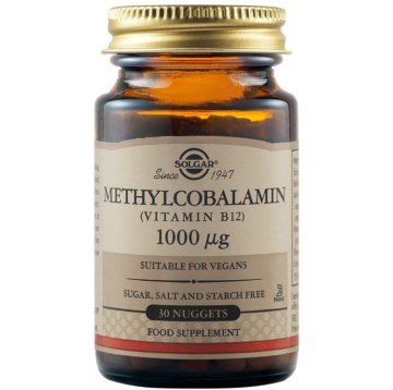 Solgar Vitamine B-12 (Méthylcobalamine) 1000μg 30 pépites