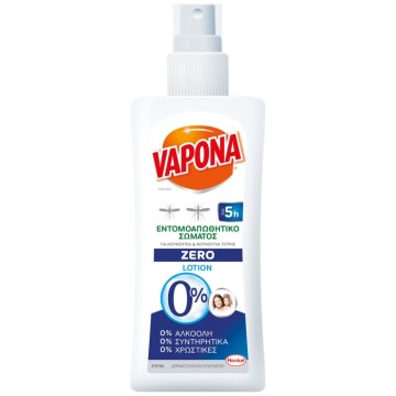 Vapona Zero Lotion Εντομοαπωθητικό Σώματος 100ml