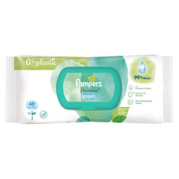 Pampers Harmonie Aqua Baby Wipes 0% Plastic 48 τεμάχια