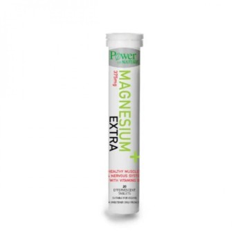 Power Health Magnesium+ Extra 375mg Stevia 20 Ανάβραζοντα Δισκία