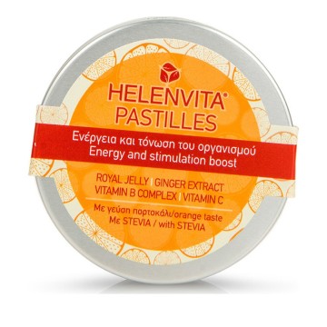 Helenvita Pastilles Γεύση Πορτοκάλι με Στέβια 28 παστίλιες