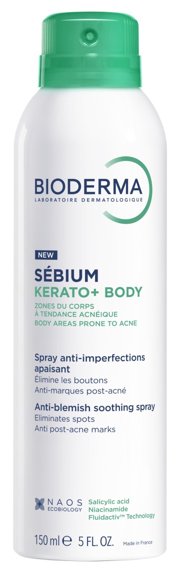 Bioderma Sebium Kerato+ Body Spray, Σώματος για το Δέρμα με Τάση Ακ...