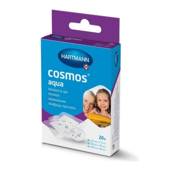 Hartmann Waterproof Adhesive Pads Cosmos Aqua in 3 Sizes 20pcs