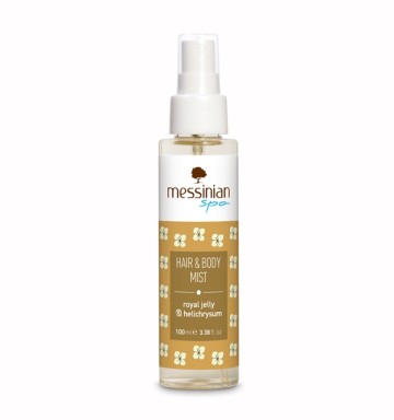 Messinian Spa Hair & Body Mist Royal Jelly & Helichrysum, 100ml Messinian Spa Hair & Body Mist Royal Jelly & Helichrysum, 100ml